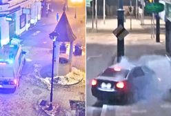Rozbił bmw w centrum miasta. Próbował uciec policji