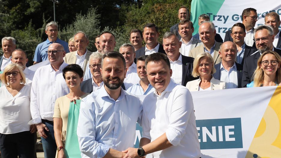 Liderzy Trzeciej Drogi: Władysław Kosiniak-Kamysz i Szymon Hołownia