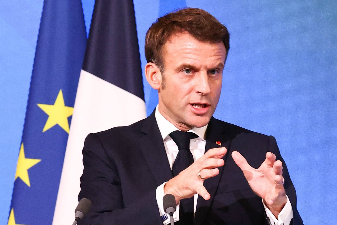Macron calls on Israel to stop killing women and children in Gaza.