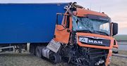 Zawady: Zderzenie dwóch ciężarówek na drodze S5