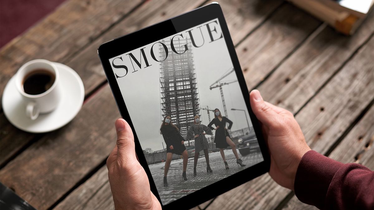 Parodia okładki "Vogue" na wystawie. Organizatorzy nie podpisali autorów 1