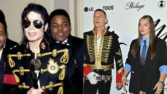 Bart Pniewski z córką lansują się na pokazie MMC w oryginalnych strojach. Jaki kraj, taki Michael Jackson? (ZDJĘCIA)