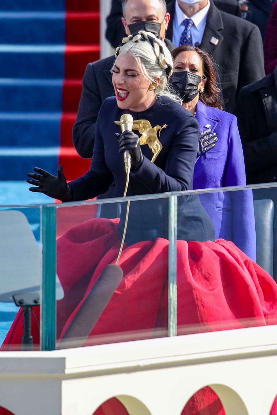 Lady Gaga śpiewa hymn USA na zaprzysiężeniu nowego prezydenta, Joe Bidena