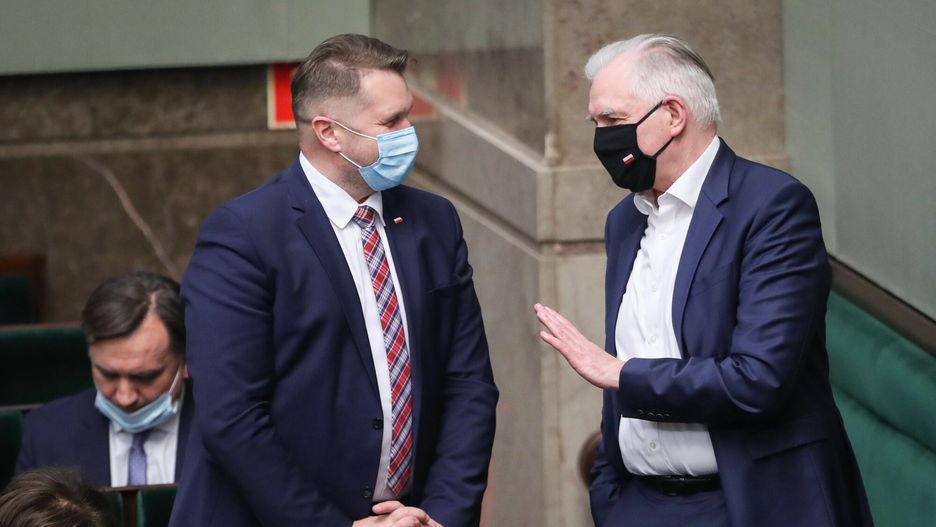 Jarosław Gowin oraz Przemysław Czarnek