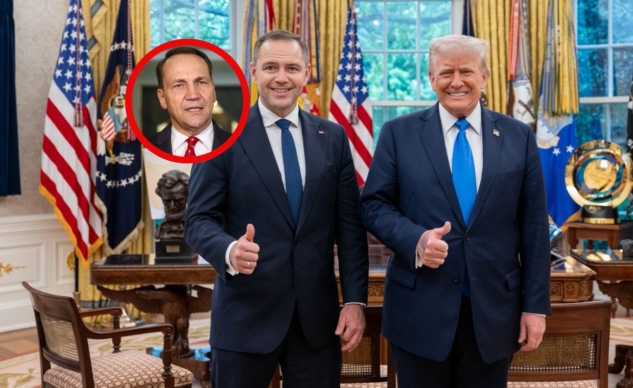 Sikorski ocenił wizytę Nawrockiego w USA