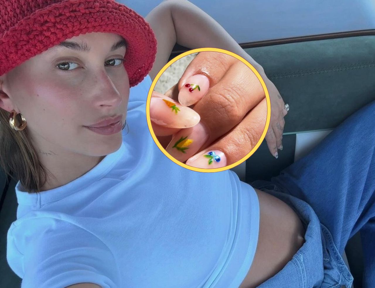 Hailey Bieber pochwaliła się paznokciami na lato 