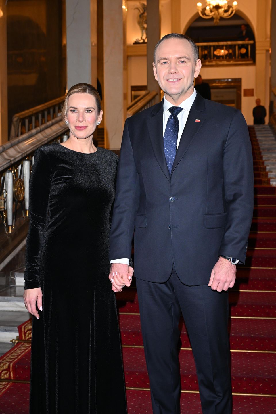 Karol Nawrocki z małżonką w Teatrze Wielkim
