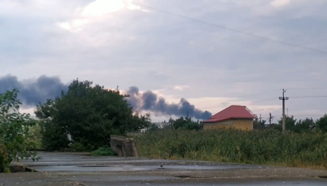 Wybuchy na Krymie. Jednostka wojskowa w ogniu