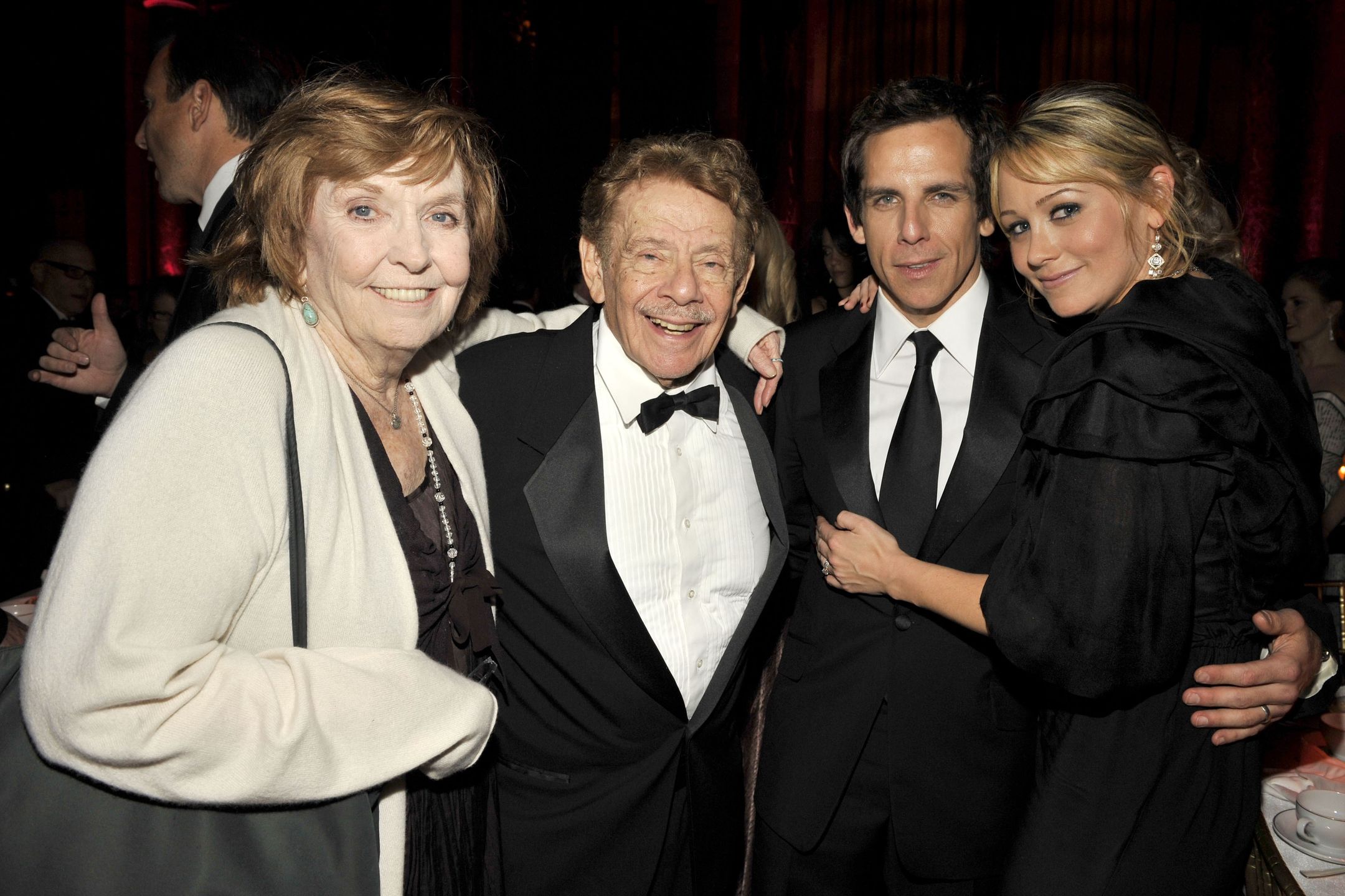 Anne Meara, Jerry Stiller, Ben Stiller Christine Taylor 
