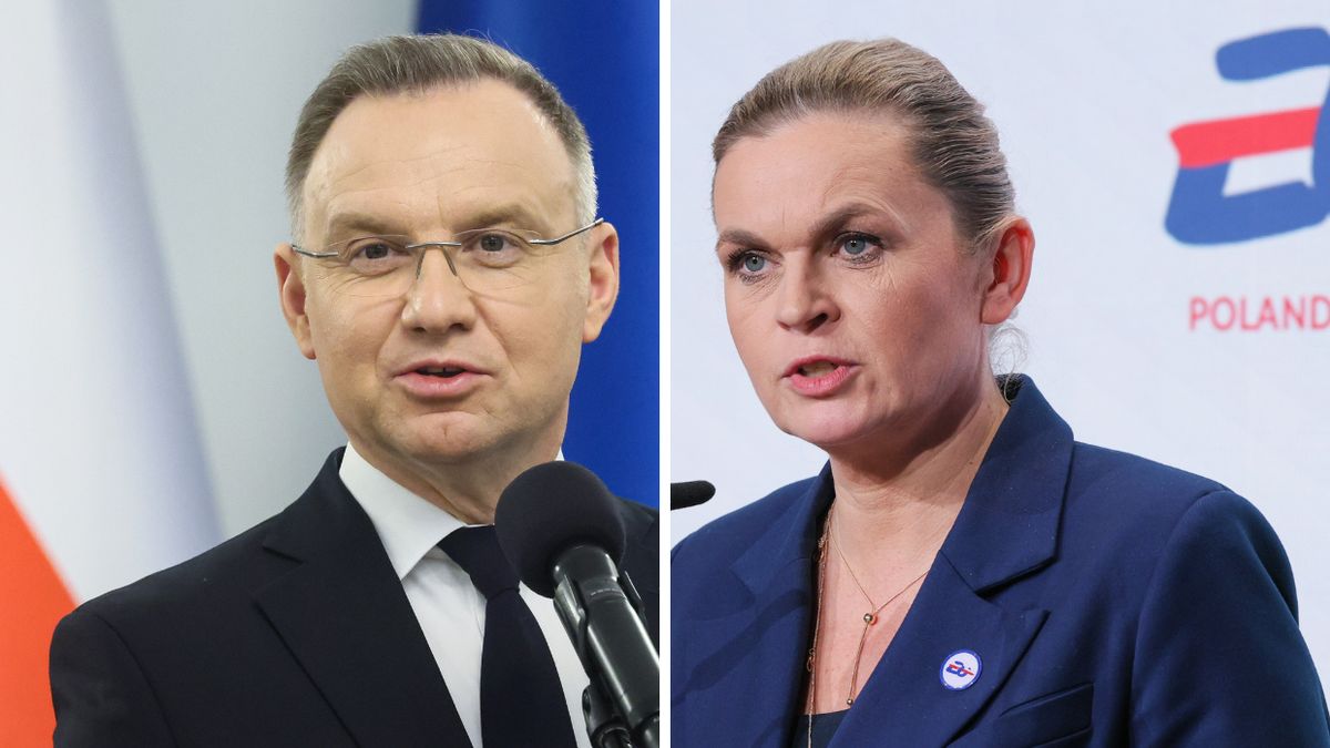 Andrzej Duda i Barbara Nowacka