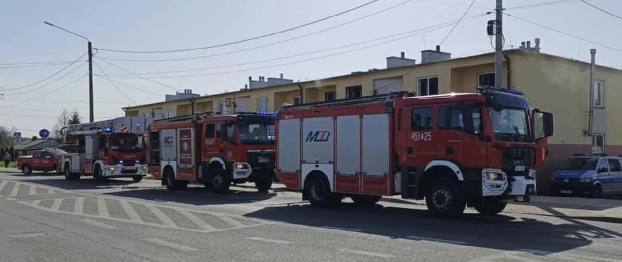 Pożar mieszkania w budynku mieszkalnym wielorodzinnym