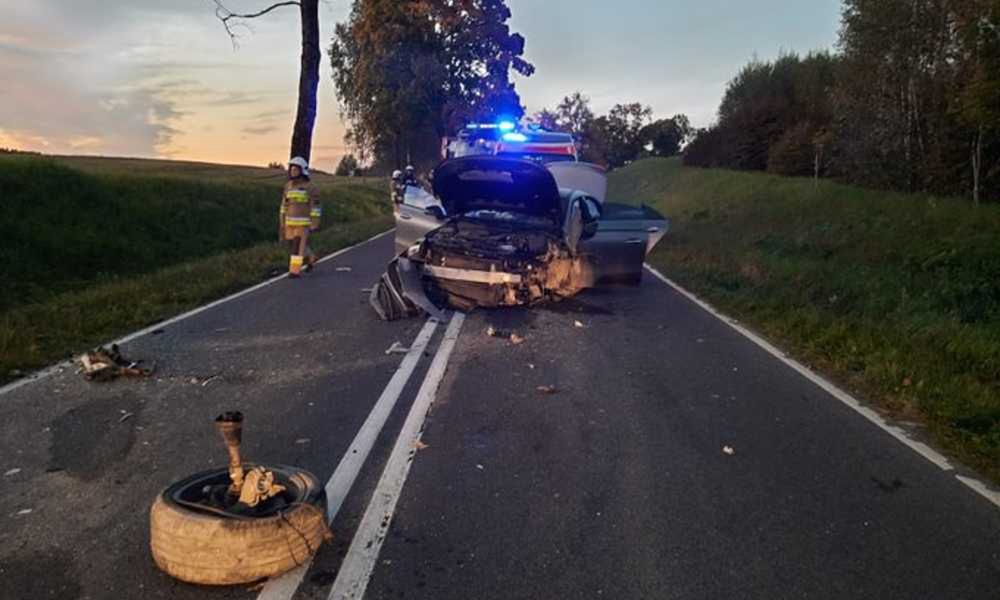 Goście weselni influencerki spowodowali wypadek