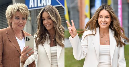 Anielica Małgorzata Rozenek wlatuje na galę See Bloggers w Łodzi. Ucięła sobie pogawędkę z Hanną Zdanowską (ZDJĘCIA)