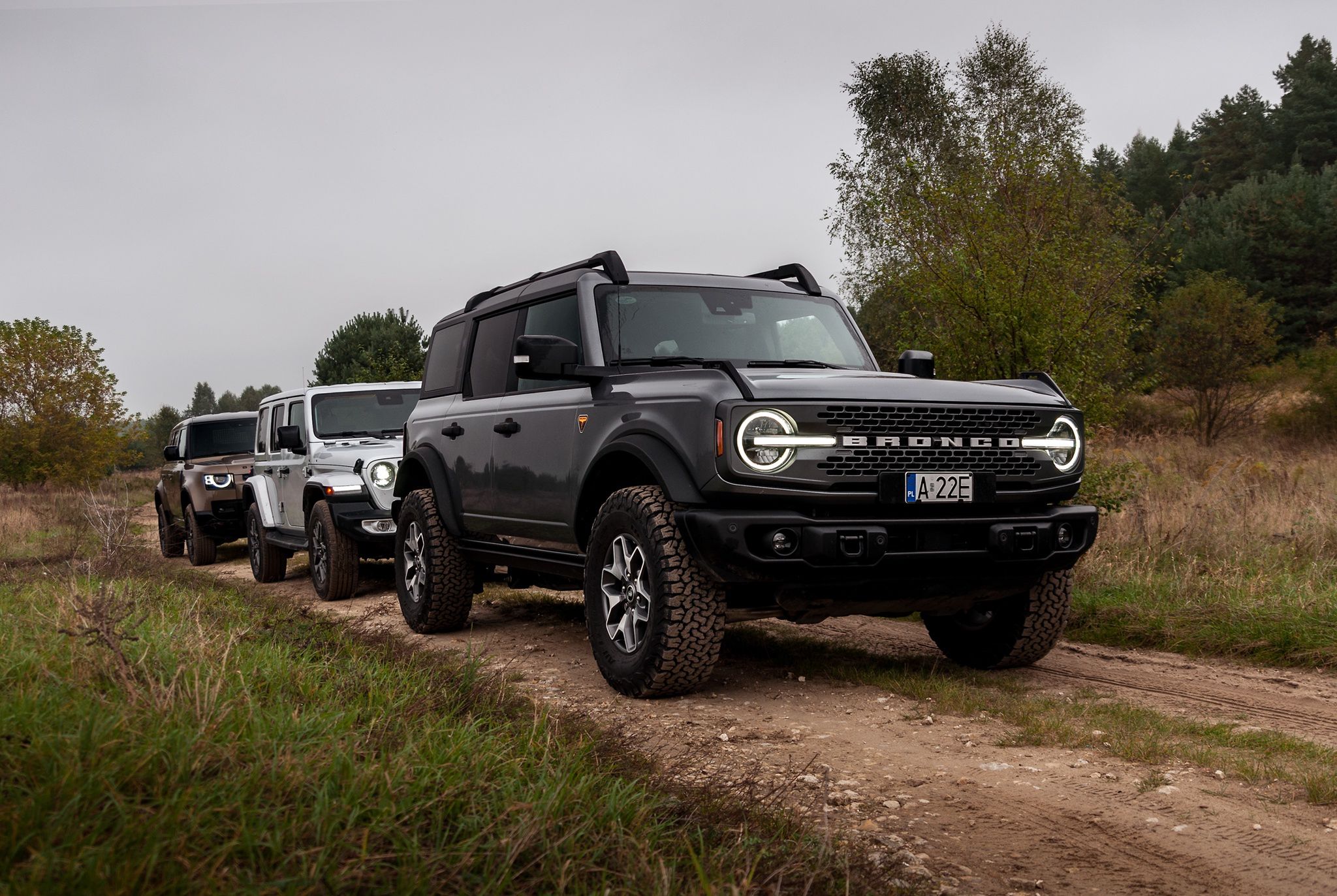 Defender, Bronco, Wrangler