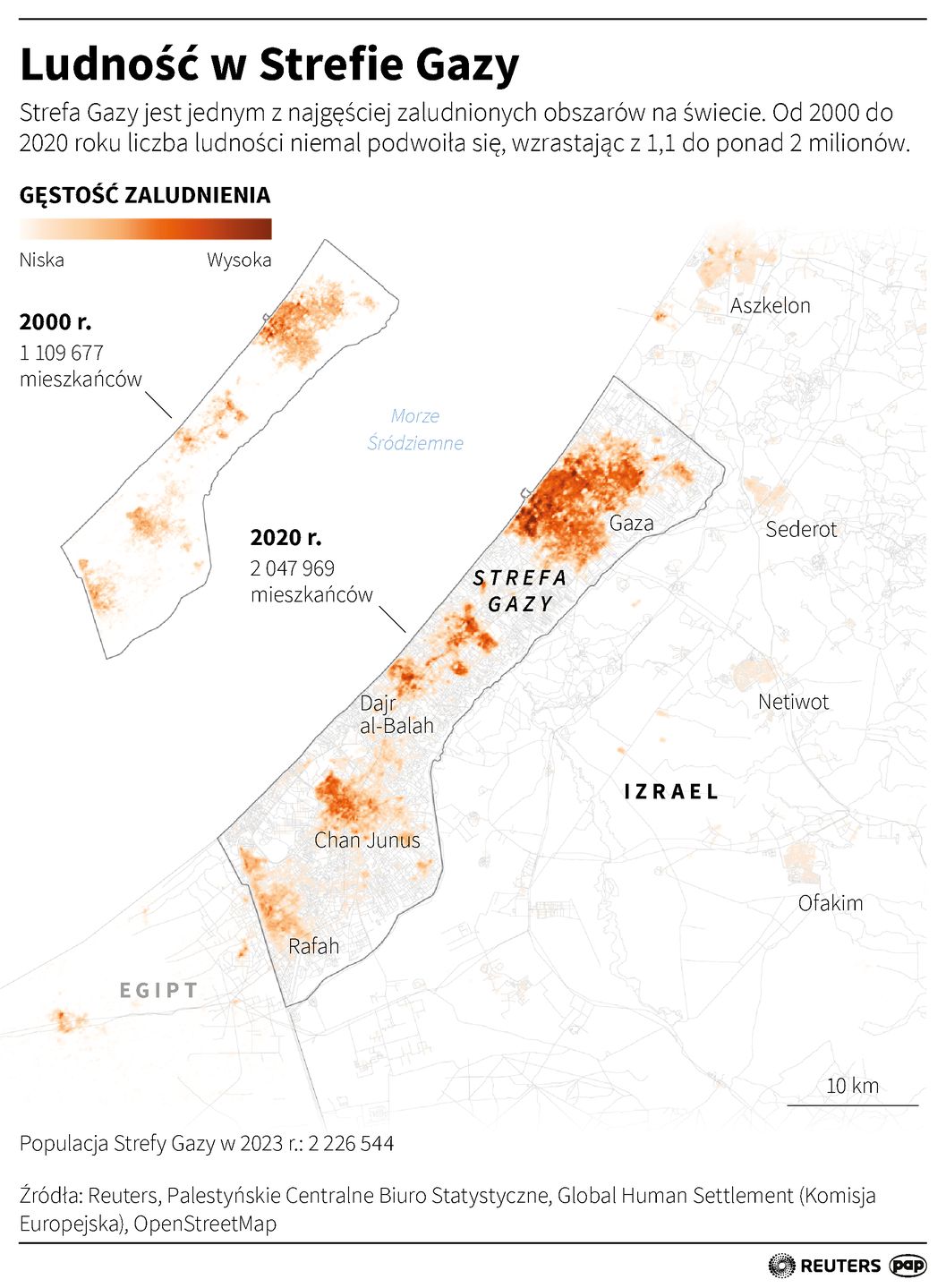Strefa Gazy - gdzie mieszkają ludzie