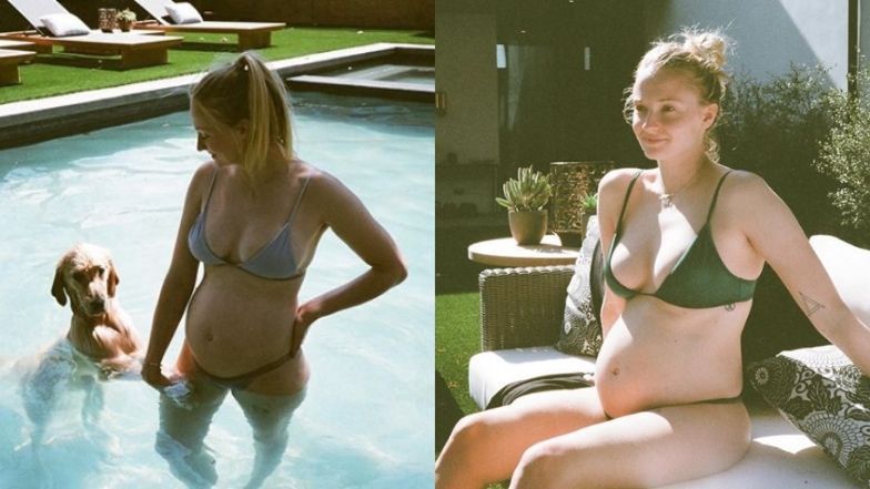 Sophie Turner dzieli się z fanami serią niepublikowanych dotąd zdjęć ciążowego brzucha (FOTO)