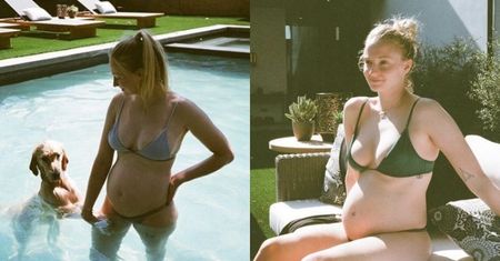 Sophie Turner dzieli się z fanami serią niepublikowanych dotąd zdjęć ciążowego brzucha (FOTO)