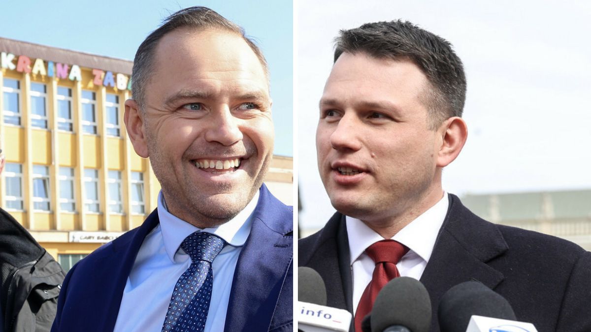 Od lewej: Karol Nawrocki, Sławomir Mentzen