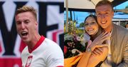 Adam Buksa strzelił pierwszego gola w meczu Polska-Holandia. Kim jest jego żona? Dwa tygodnie temu wzięli ślub