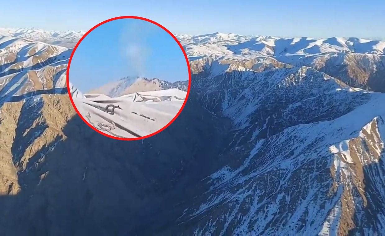 The airplane crashed in the mountains in Afghanistan.