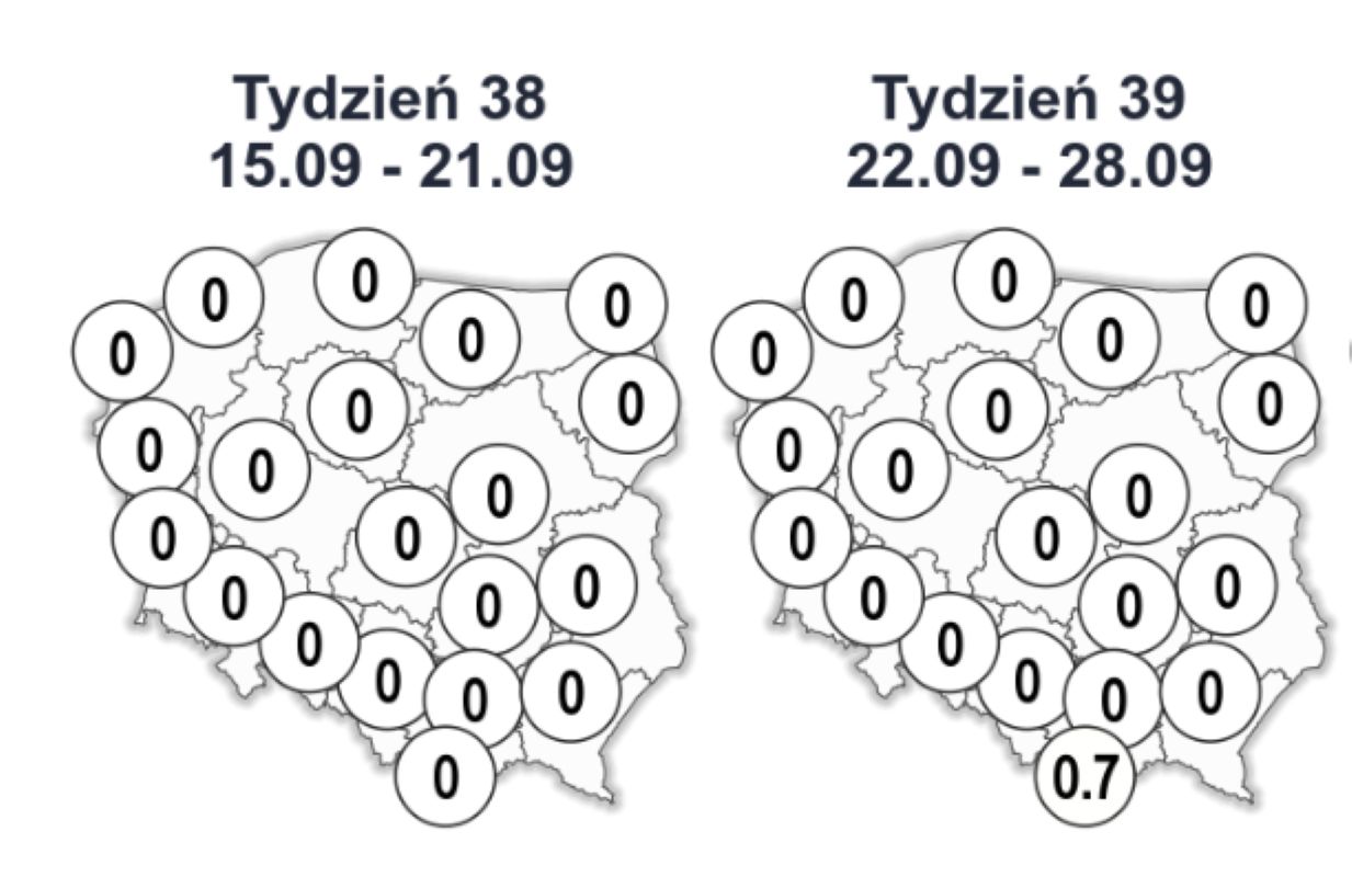 Możliwość wystąpienia temperatury minimalnej poniżej 0 st. C