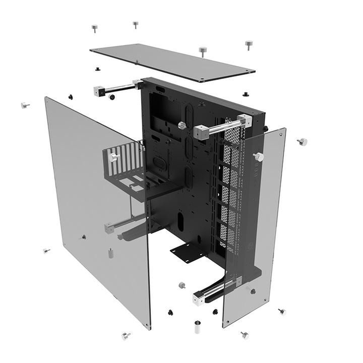 Thermaltake Core P5 Tempered Glass Edition: komputer jak dzieło sztuki. Szklana obudowa do zawieszenia na ścianie 3