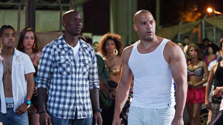 Tyrese Gibson i Vin Diesel w "Szybkich i wściekłych"