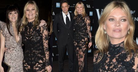 Kate Moss w koronkach na wystawie Alexandra McQueena! (ZDJĘCIA)