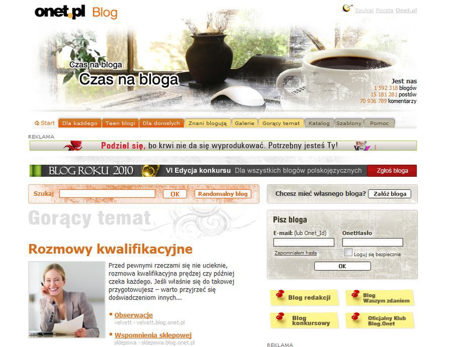 Onet.pl Blog (Fot. Blog.onet.pl)
