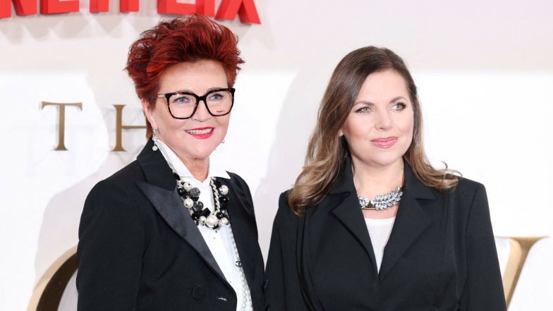 Jolanta i Aleksandra Kwaśniewskie na premierze "The Crown" w Londynie