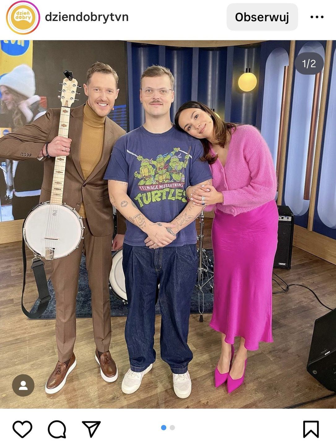 Paulina Krupińska cała w różu w "Dzień dobry TVN"