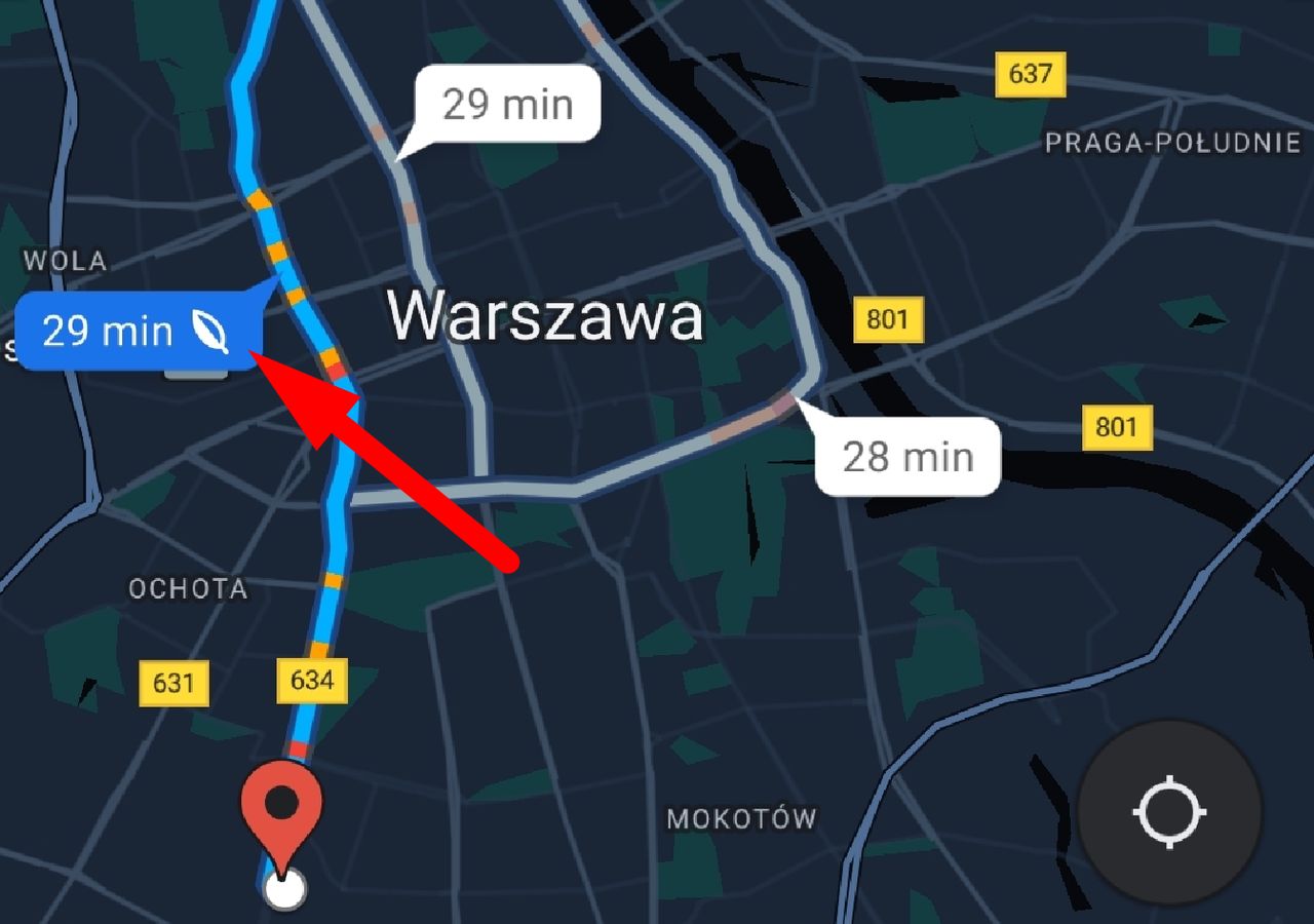 Google Maps: "eko trasy" dostępne w Polsce. Musisz wybrać typ silnika