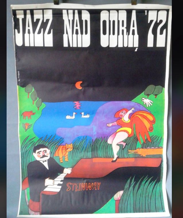 Wrocław. Jazz nad Odrą był nie tylko świętem muzyki, ale również wyjątkowej sztuki plakatu. Wiele arcydzieł JnO stworzył Jan Sawka (Materiały prasowe, Fot: Jan Sawka)