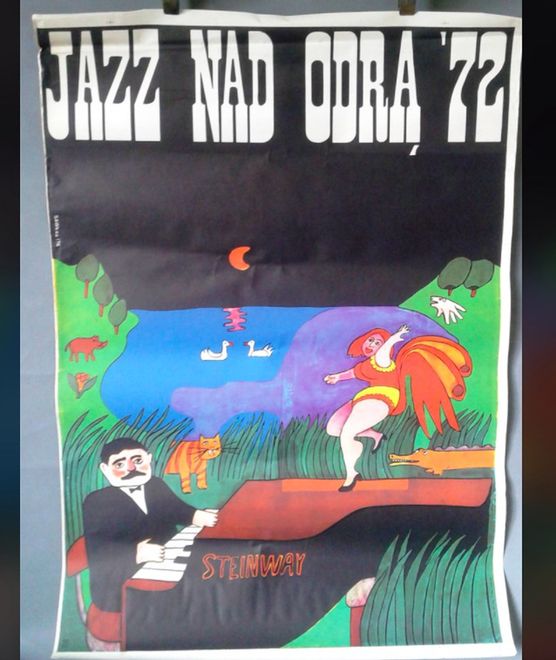 Wrocław. Jazz nad Odrą był nie tylko świętem muzyki, ale również wyjątkowej sztuki plakatu. Wiele arcydzieł JnO stworzył Jan Sawka (Materiały prasowe, Fot: Jan Sawka)