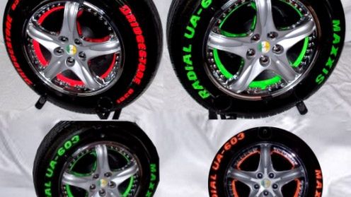 Głośniki ze starych opon 1