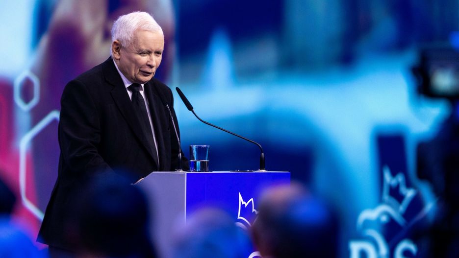 Konwencja programowa PiS. Na zdjęciu Jarosław Kaczyński