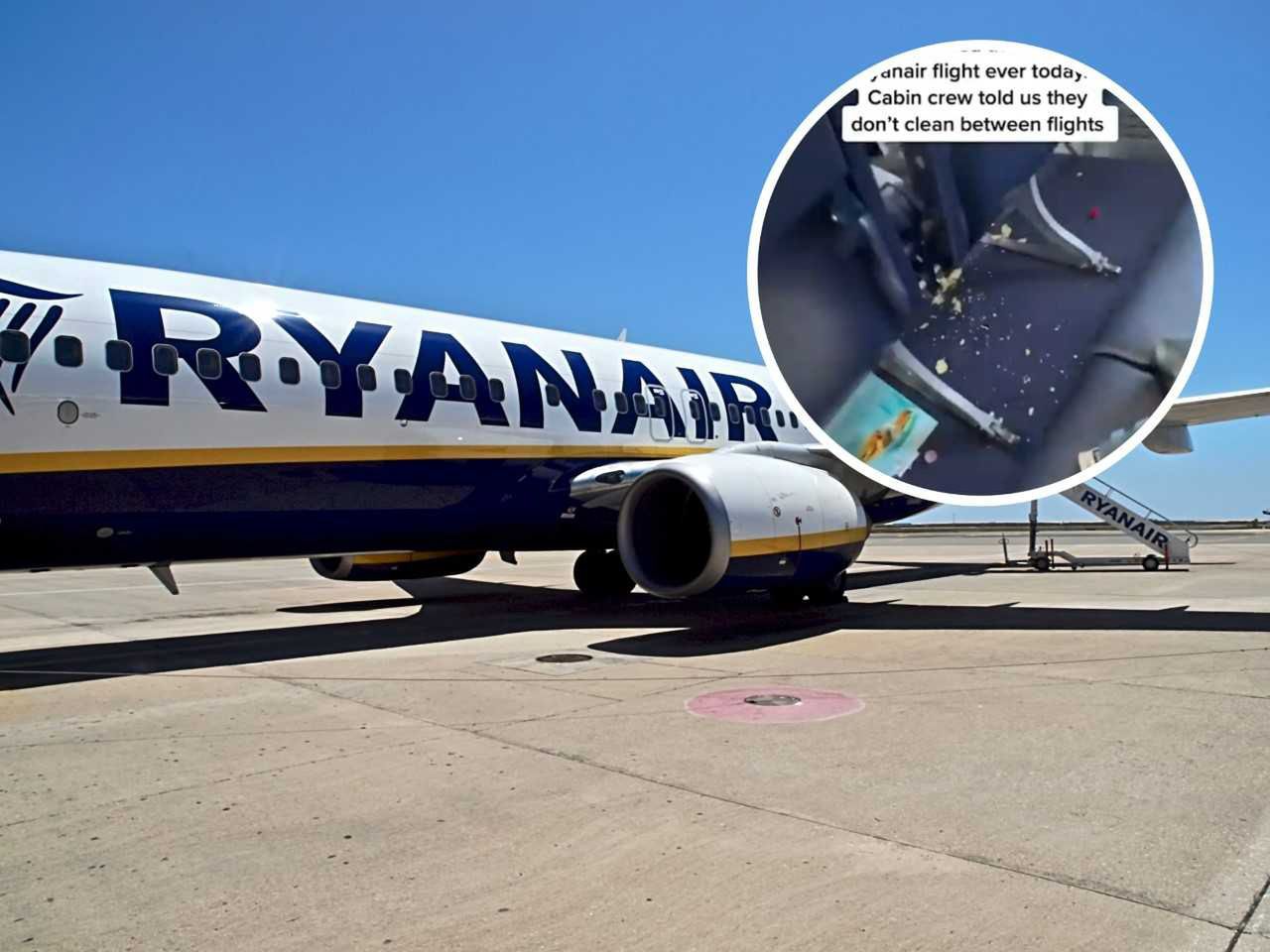 "Najbrudniejszy lot w historii Ryanair". Pokazali nagranie