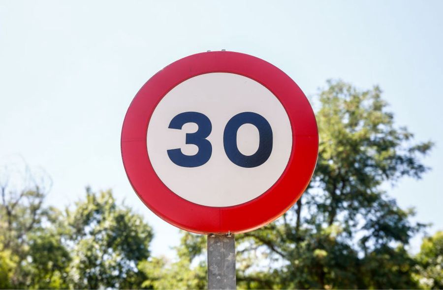 30 km/h speed limit almost citywide. Coming to Netherlands in December