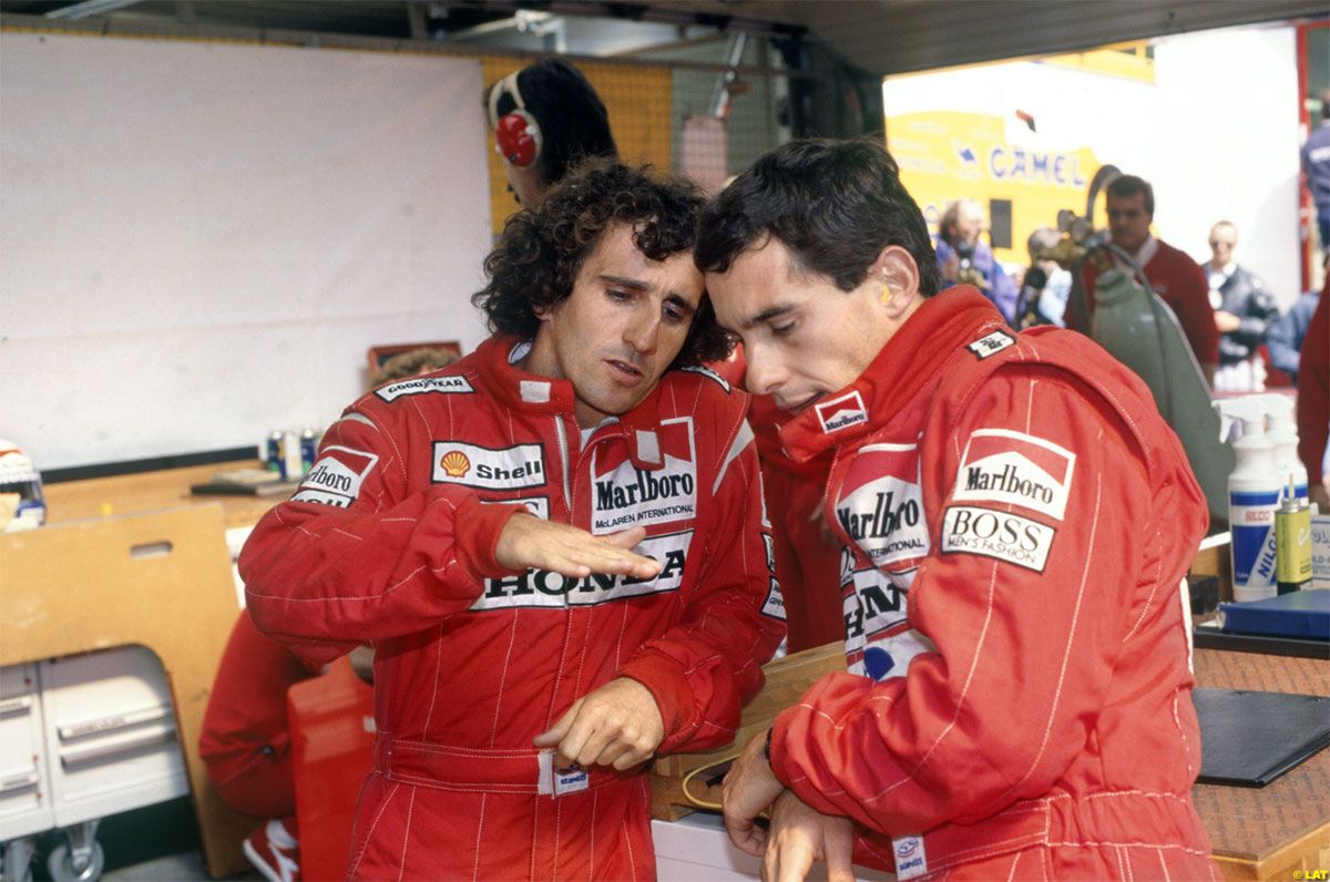 Alain Prost i Ayrton Senna