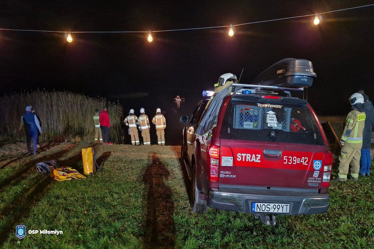 Pechowe święto na Mazurach. Luksusowe auto w jeziorze