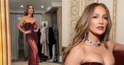 Jennifer Lopez i jej ściśnięty biust brylują na imprezie przed Złotymi Globami (ZDJĘCIA)