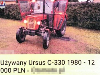 Powiat zamojski: To ogłoszenie o sprzedaży Ursusa wyglądało na super okazję. 72-latek wpłacił zaliczkę i stracił pieniądze