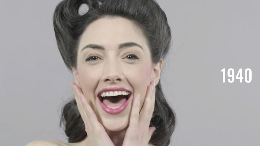 100 lat kobiecego piękna w 1 minutę 1