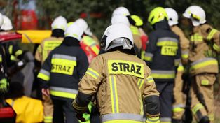 Bochnia: Kłęby dymu nad miastem. Stu strażaków walczy z ogniem