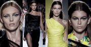 Śmietanka modelingu na wybiegu Versace: Rubik, Gerber, siostry Hadid, Jenner...