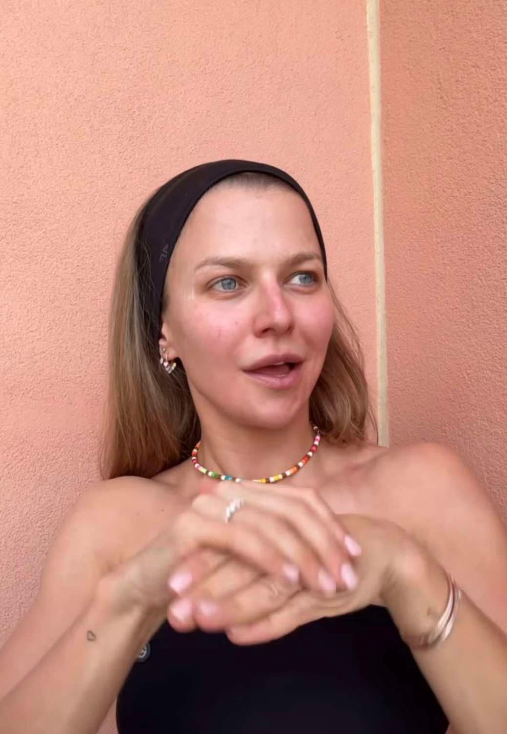 Anna Lewandowska pokazała się bez makijażu