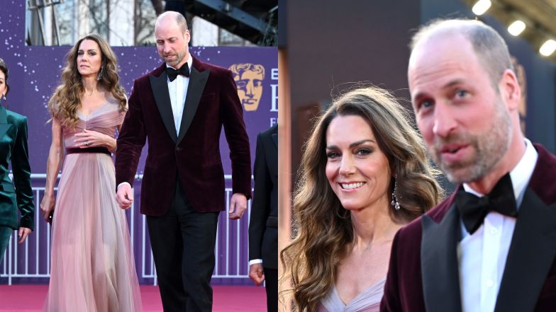 Księżna Kate Middleton i książę William na gali BAFTA