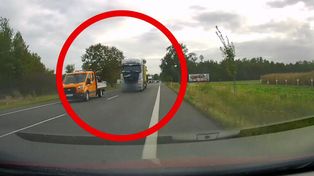 Narty: Ciężarówką wyprzedzał na czołówkę