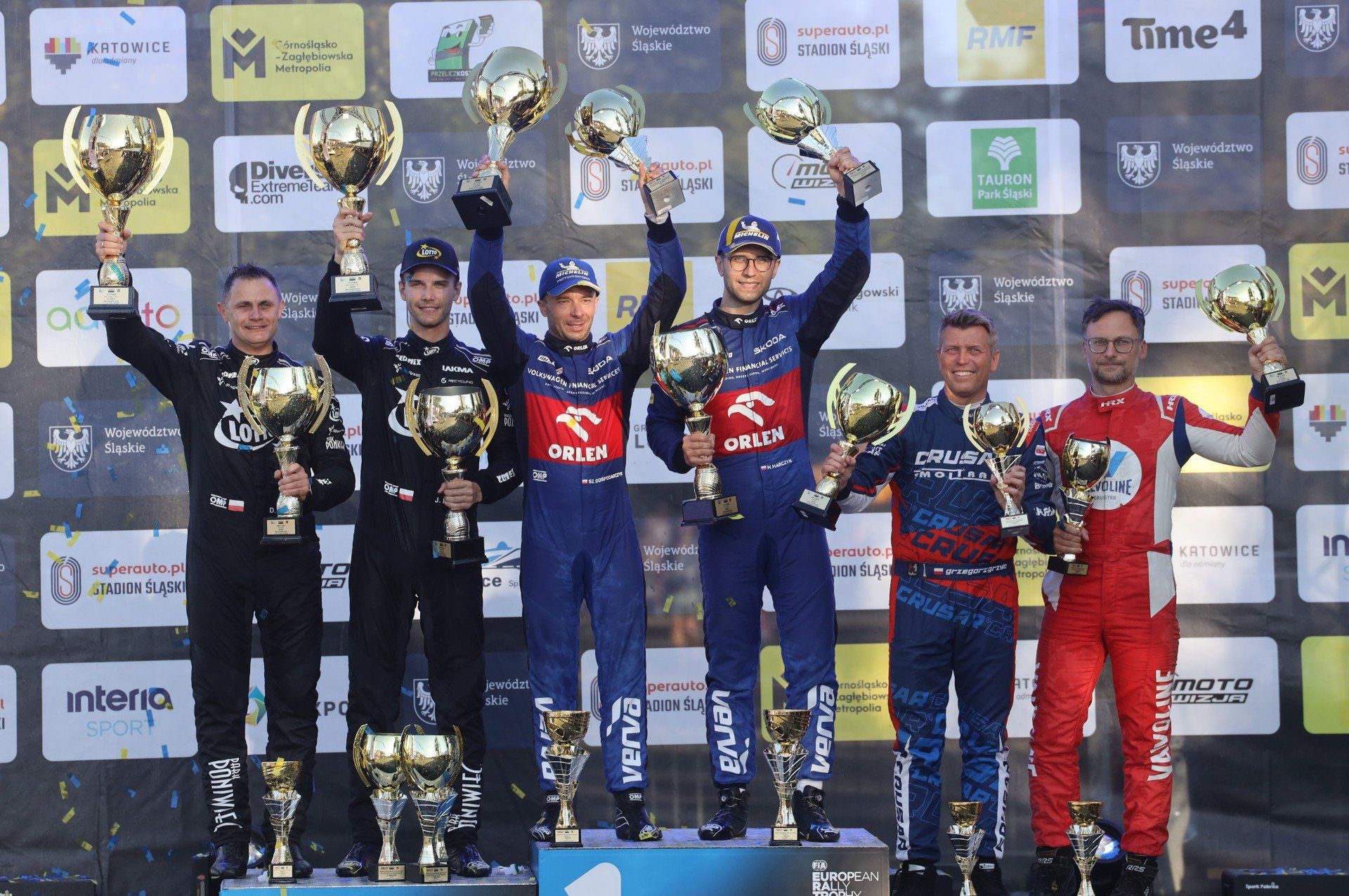 21.09.2025 r. Ceremonia mety Rajdu Śląska przy Superauto.pl Stadionie Śląskim.