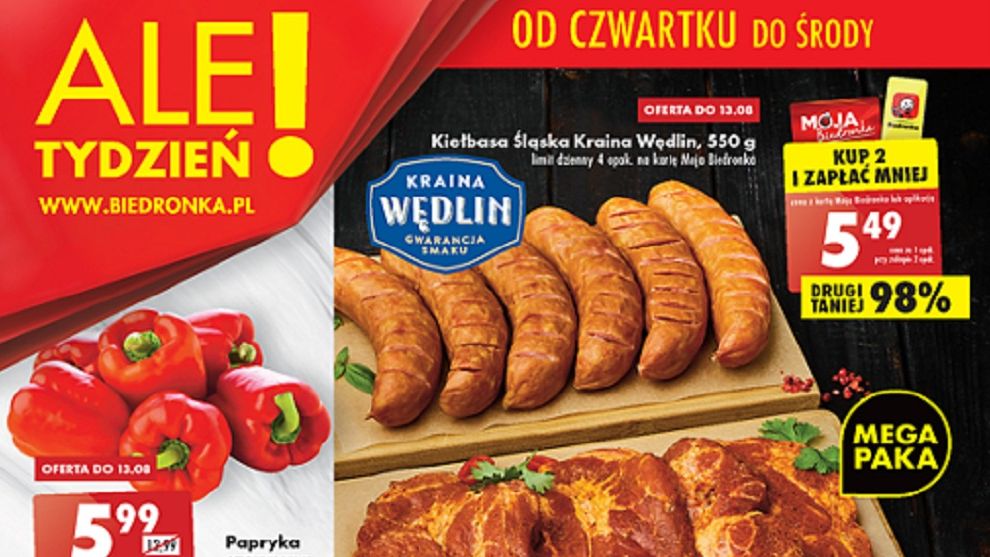 Biedronka gazetka od 11.08 22 - czwartku 11 sierpnia